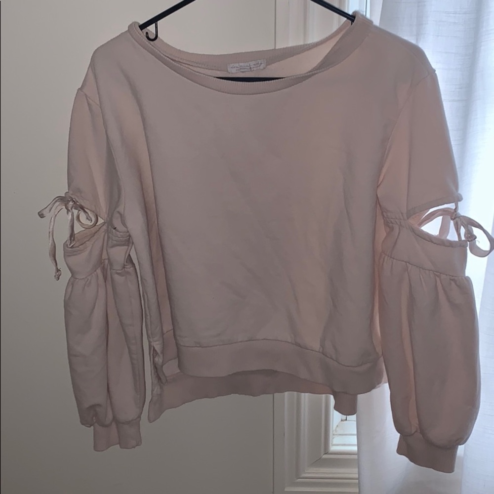 Light pink/cream cropped sweater